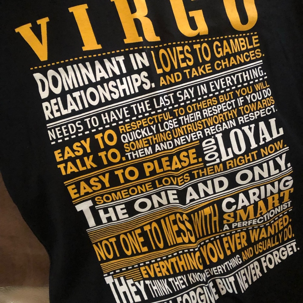 Black “VIRGO” T-shirt